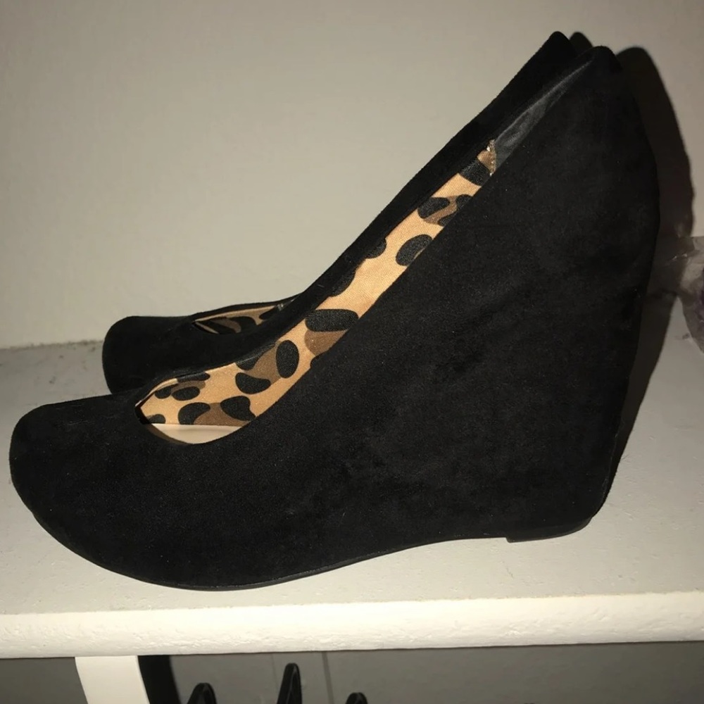 Fergalicious wedge pumps